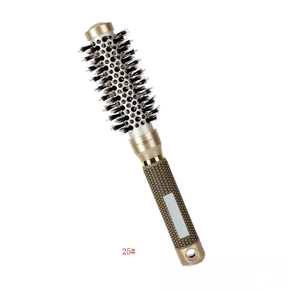 Ceramic Aluminum Tube Temperature-resistant Cylinder Women's Big Wave Shape Beautiful Comb